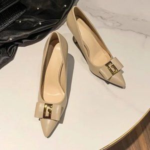 Women Patent Leather stiletto new fashion pointed toe shoes